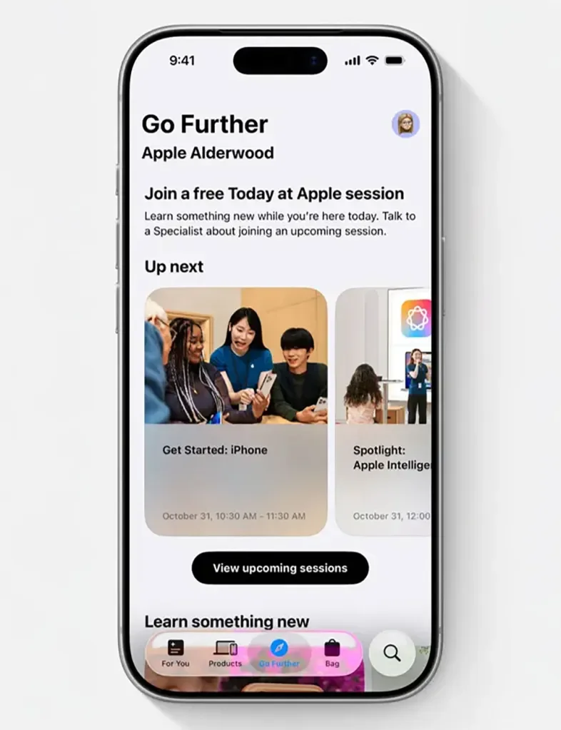 Apple Store app updated with Liquid Glass support
