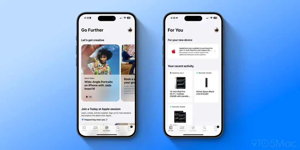 Apple Store app updated with refreshed design, new 'Go Further' tab, more