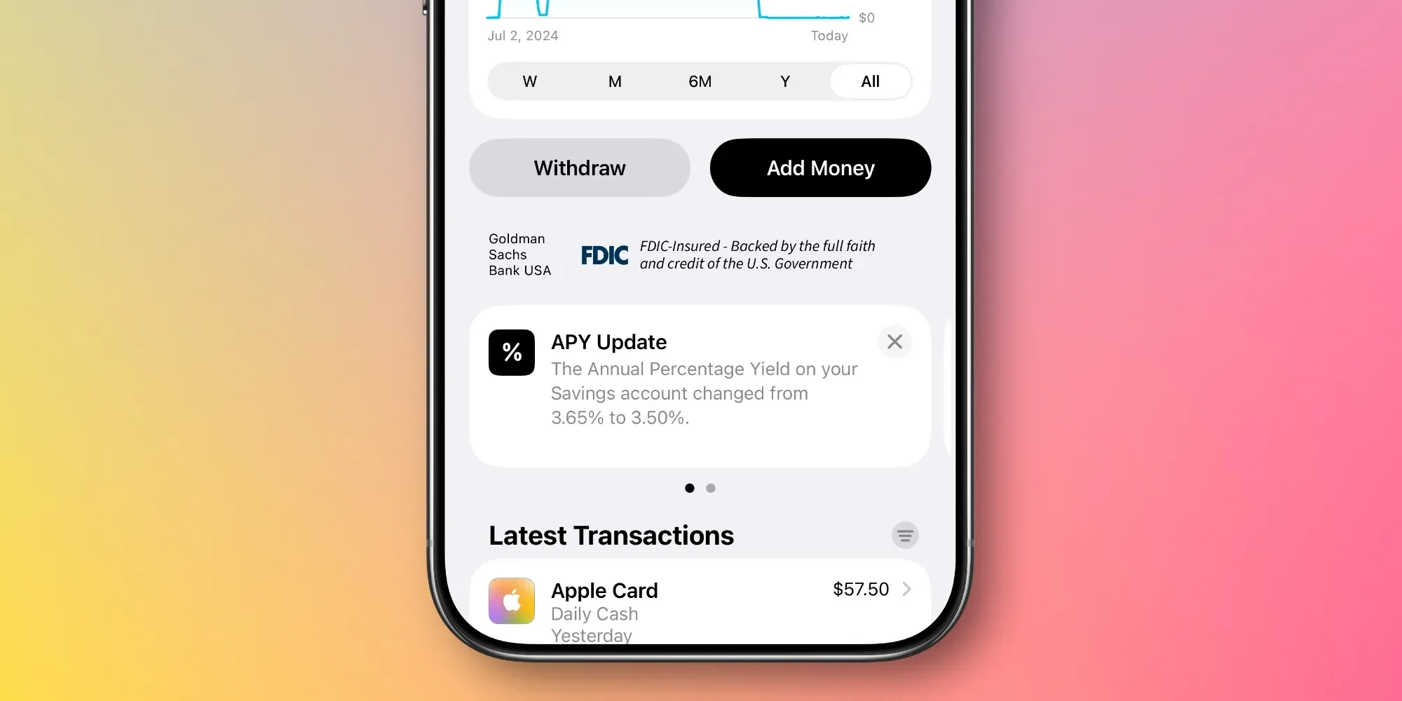 Apple cuts interest rate for Apple Card Savings accounts