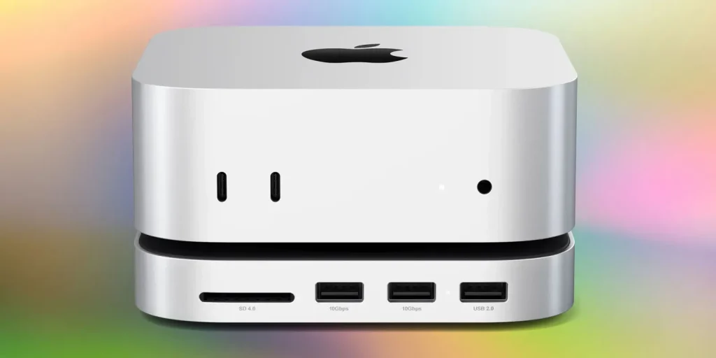 Satechi M4 Mac mini stand and hub: Up to 4TB extra storage, SD card slot, USB ports