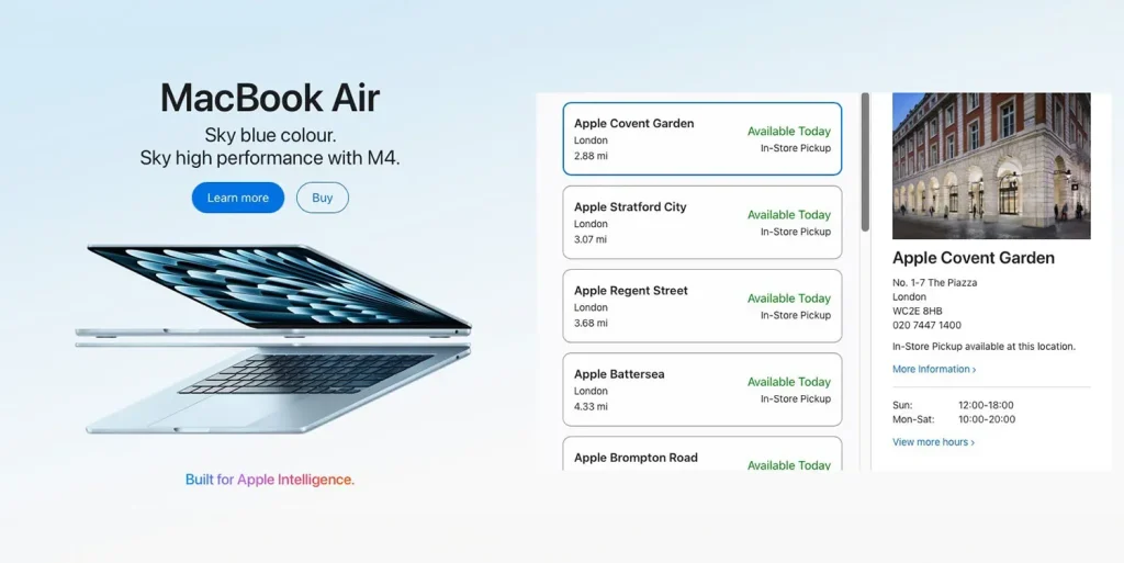 M4 MacBook Air available for immediate pickup as new Mac and iPad orders go live