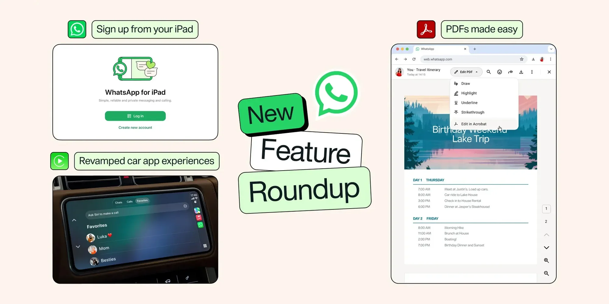 WhatsApp launches Apple Music sharing, plus more