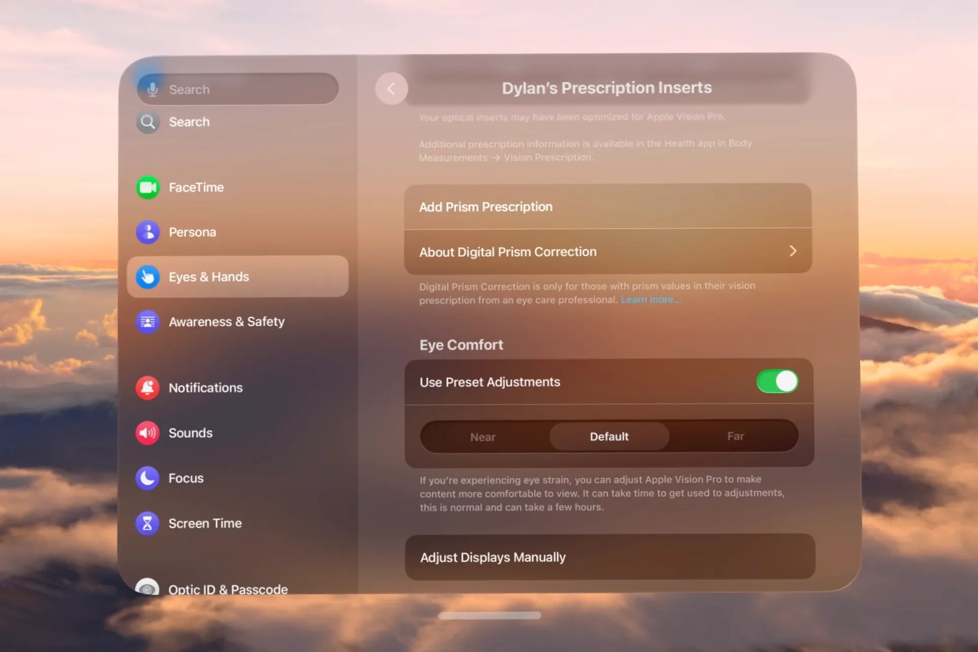 Apple Vision Pro gains support for digital prism correction