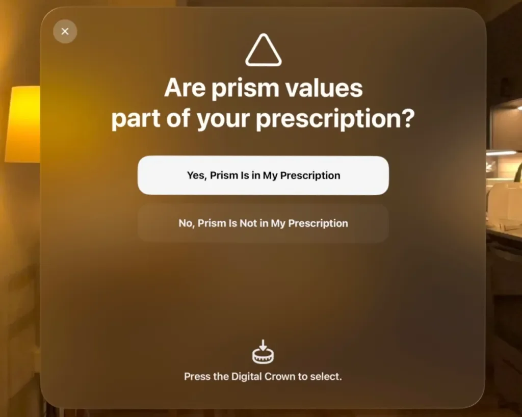 Apple Vision Pro gains support for digital prism correction