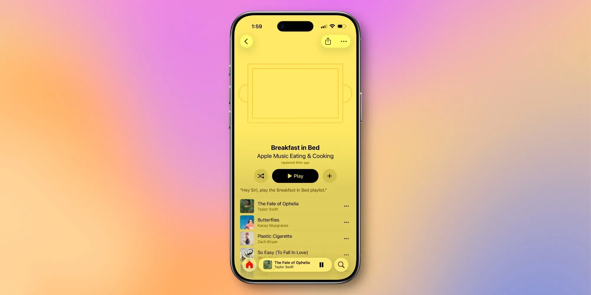 New fullscreen design debuts in Apple Music with iOS 26.4